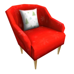 Luxe Liberty Armchair - Red