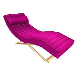 Luxe Waves Lounge Chair - Hot Pink