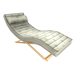 Luxe Waves Lounge Chair - White