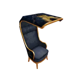 Luxe Navy & Gold Sophisticated Luxury Accent Chair