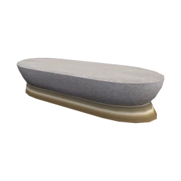 Luxe Halycon Marble Bench