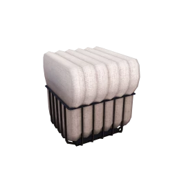 they. Cotton Bale Ottoman