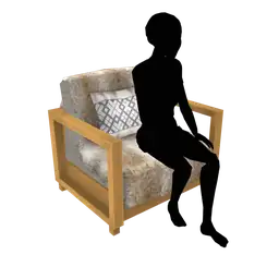 Luxe Ski Chalet Lounge Chair