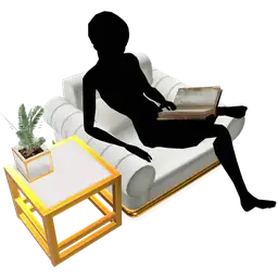 Luxe Sky High Lounge Armchair - Interactive