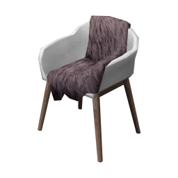 Förnig Chair - Faux Fur Throw