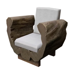 Hollowed Out Tree Trunk Seat