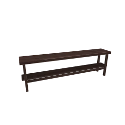 they. Resolved Mahogany Bench