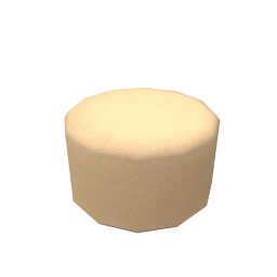 they. Beige Ottoman