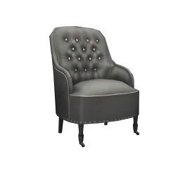 Bronson Leather Armchair - Slate