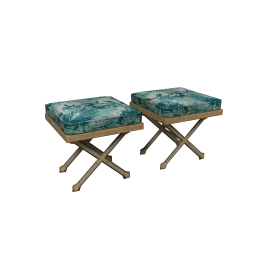 Wanderlust Evergreen Ottoman