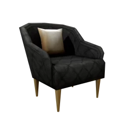 Black Hues Lavish Armchair