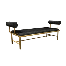 Black Hues Splendor Outdoor Bench