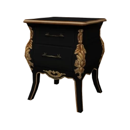 Baroque Vauban Bedside Table - Dark