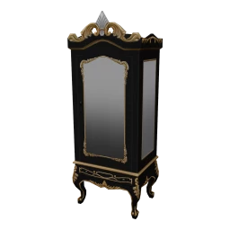 Baroque Mansart Display Cabinet - Dark