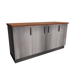 Stainless Steel Kitchen Triple Cupboard