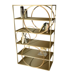 Burke Décor Danielle Bookshelf (Brass Patina)