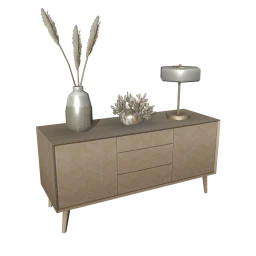 Chevron Oak Sideboard