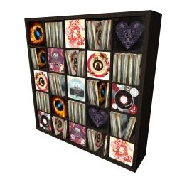 Tastefully Displayed Record Collection