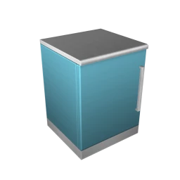 Sleek Kitchen Single Cupboard - Blue