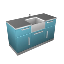 Sleek Kitchen Sink - Blue