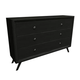 Tracy Wood Dresser in Black