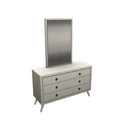 Tracy Wood Dresser In White 