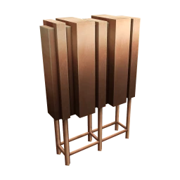 Loft Copper Leaf Wall Rack