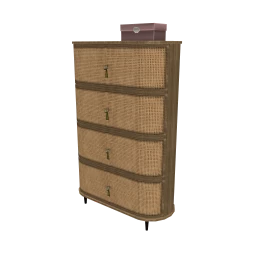 Luxe Wicker Cane Drawers