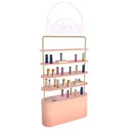 Luxe Flare Salon Haircare Organiser Shelves