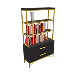 Luxe No Judgement Book Cabinet
