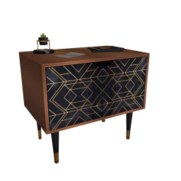 Luxe Intricate Design Cabinet