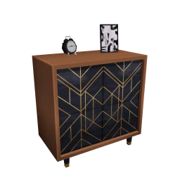 Luxe Geometric Bloom Cabinet