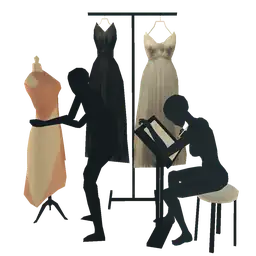 Luxe Fashion Design Studio Mannequins - Interactive