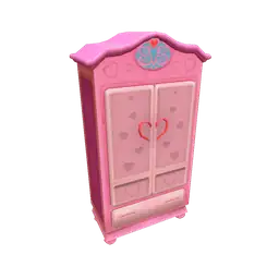 Mod Doll's House Pink Wardrobe