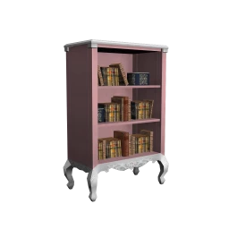 Chic Pink Bookshelves