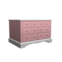Chic Pink Small Chest of Drawers