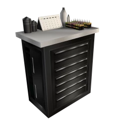 Tattoo Implements Cabinet