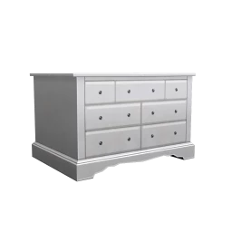 Chic White Small Chest of Drawers