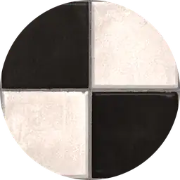 Mod Doll's House B&W Tiled Floor