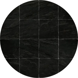 Square Black Slate Tile Flooring