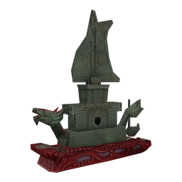 Jade Ship Sculpture