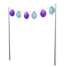 Balloon Bunting Stand (Mint Fresh)