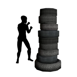 Industrial Amplitude Tyre Punching Bag - Interactive