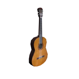 Standing Acoustic Guitar