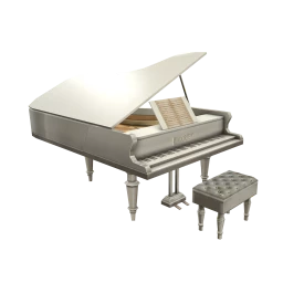 Verschieden Grand Piano - White