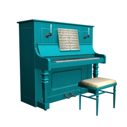 Verschieden Vintage Piano - Blue