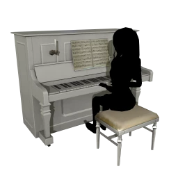 Verschieden Vintage Piano - White - Interactive