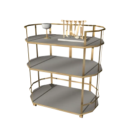 Burke Décor Hayden Bar Cart by Interlude Home