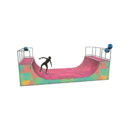 Cosmos Birthday Party Skateboard Ramp - Interactive