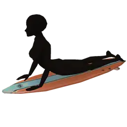 Cosmos Water Yoga Surfboard Upward Dog - Interactive